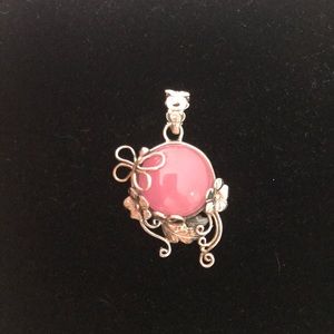 Stone and Silver Pendant